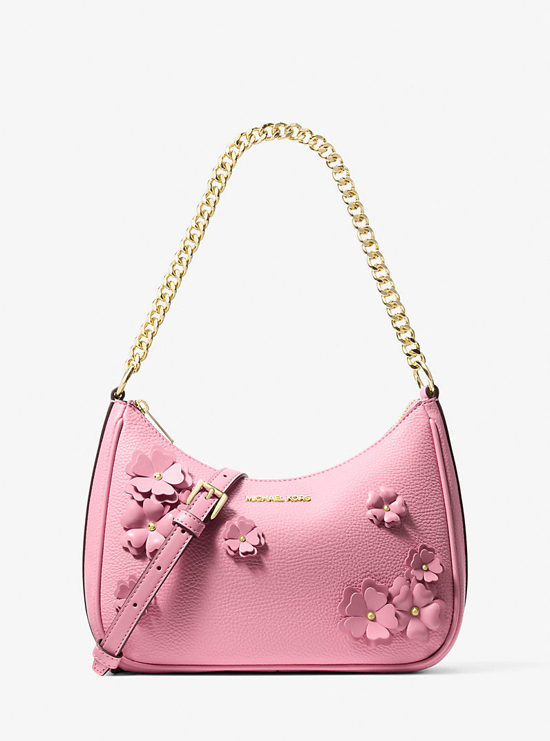 Jet Set Travel Large Floral Embellished Convertible Crossbody Bag