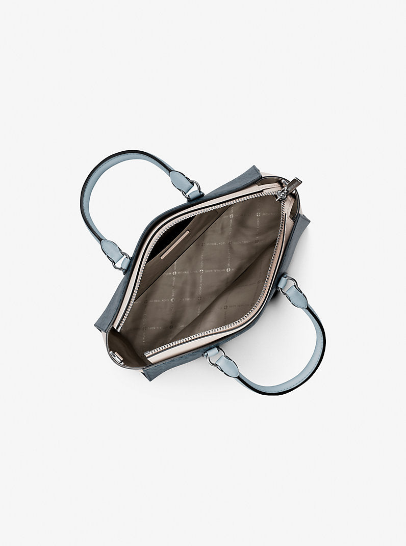 Arden Small Color-Block Signature Logo Messenger Bag
