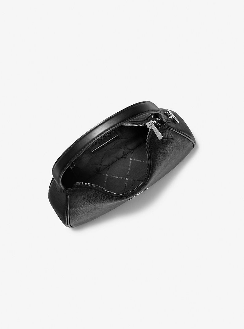 Nayla Small Pebbled Leather Hobo Shoulder Bag