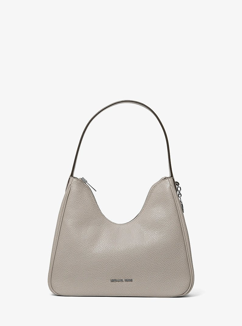 Nayla Small Pebbled Leather Hobo Shoulder Bag