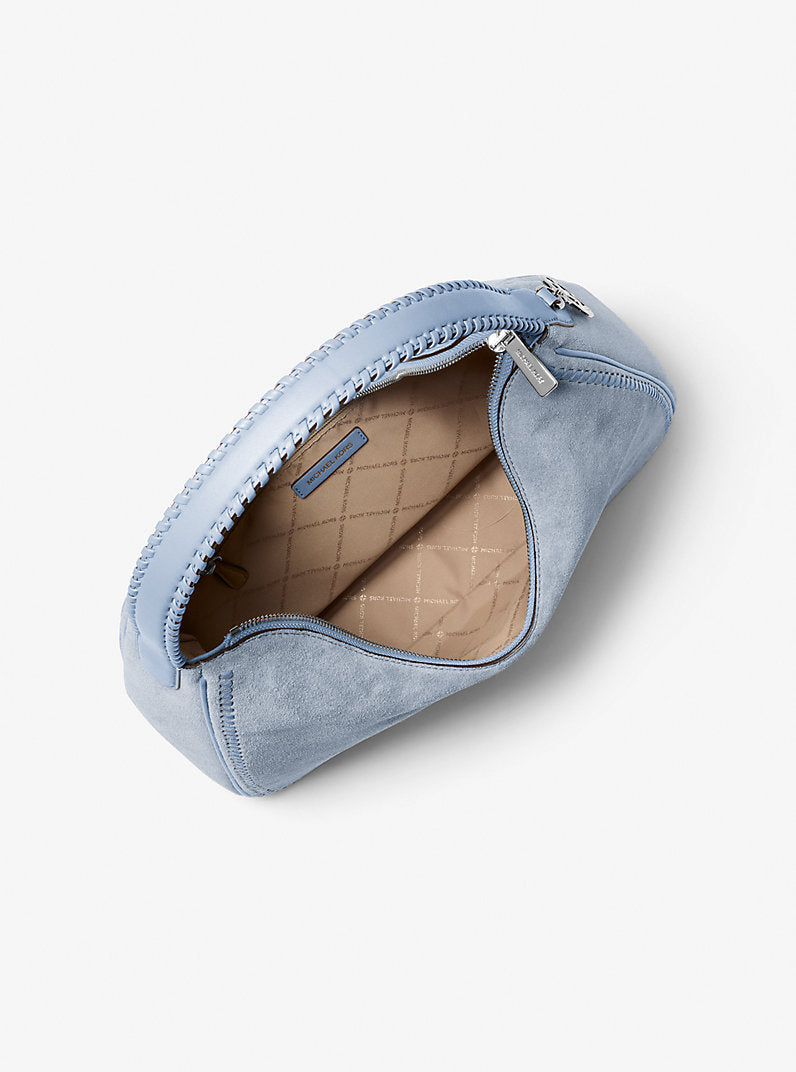 Nayla Medium Suede Hobo Shoulder Bag