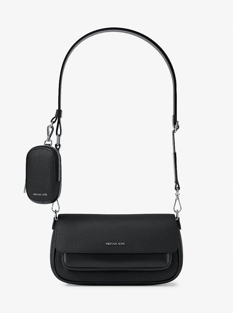 Jet Set Travel Small Pebbled Leather Crossbody Bag With Pouch