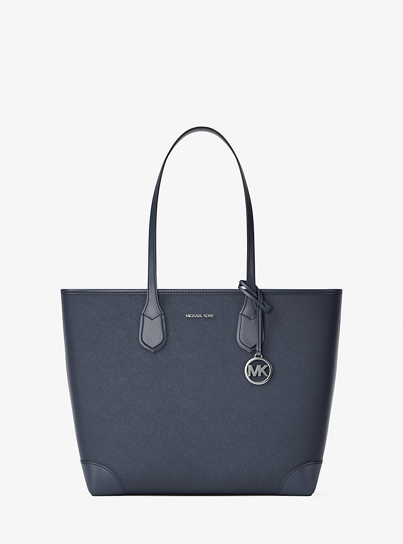 Eva Large Saffiano Leather Tote Bag