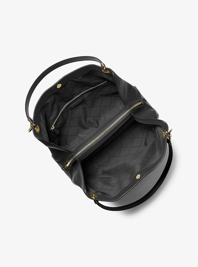 Christina Large Pebbled Leather Shoulder Bag