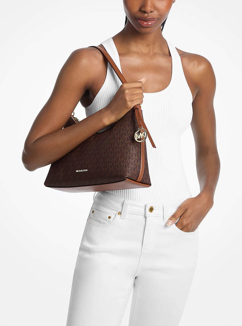 Sammy Medium Signature Logo Convertible Shoulder Bag