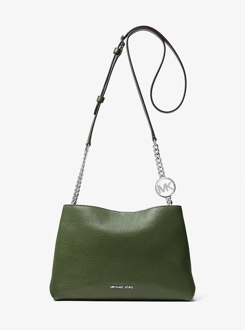 Christina Small Pebbled Leather Crossbody Bag