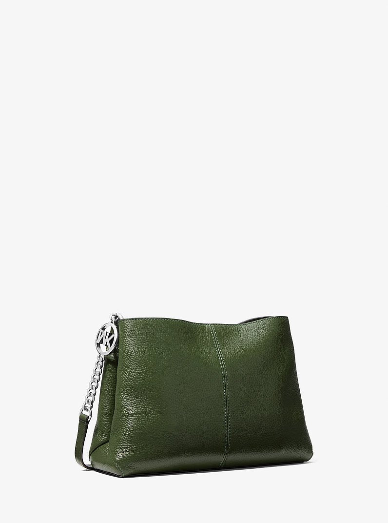 Christina Small Pebbled Leather Crossbody Bag