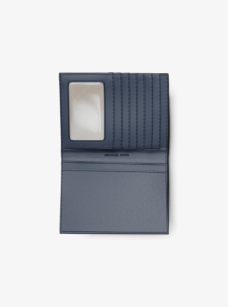 Jet Set Travel Medium Striped Signature Logo Passport Case