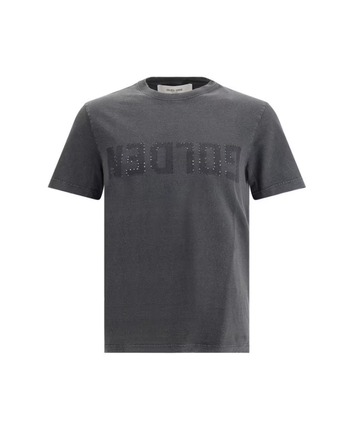 Golden Goose Logoed T-Shirt with Vintage Touch