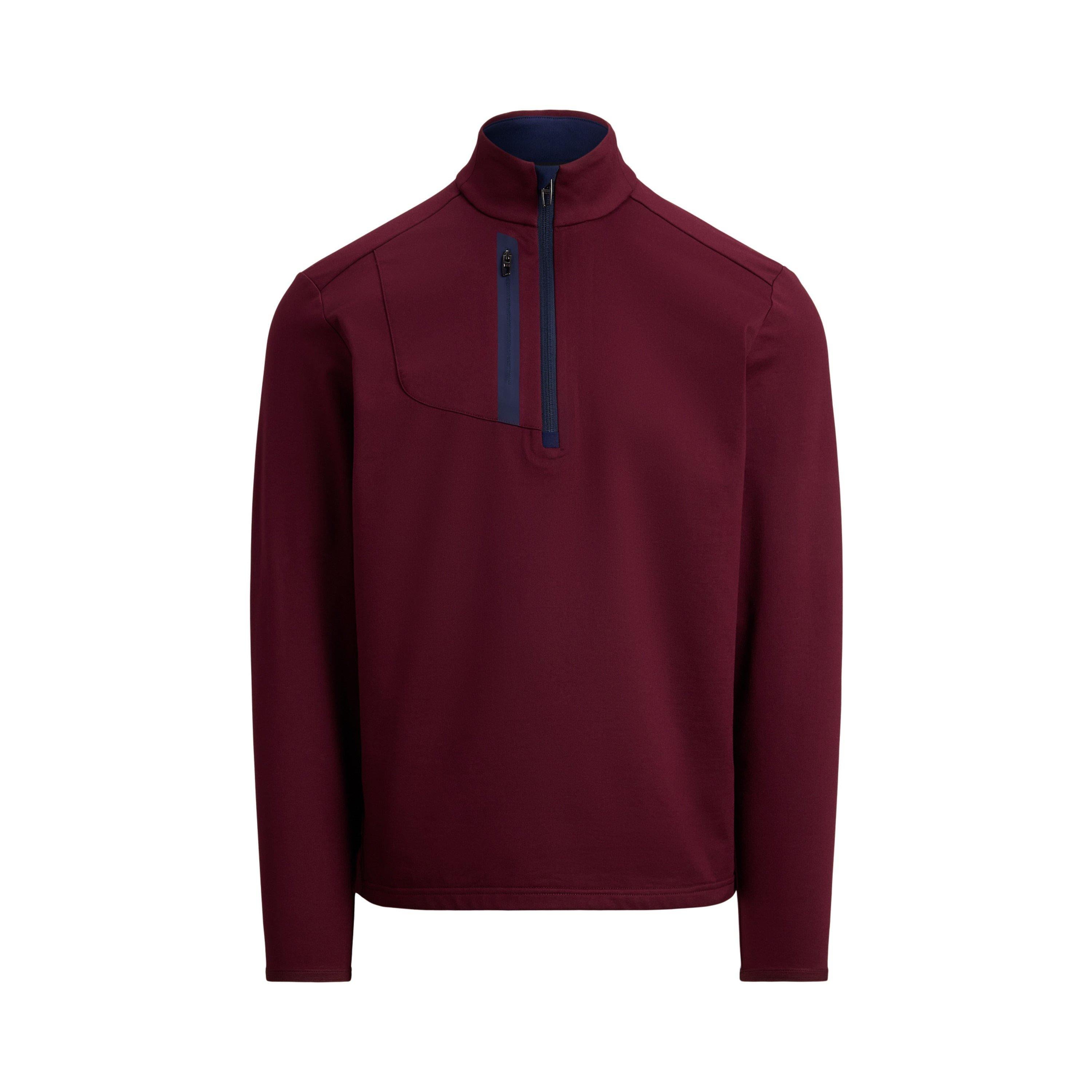 RLX Cotton Long Sleeve Half Zip Performance Golf Jacket
