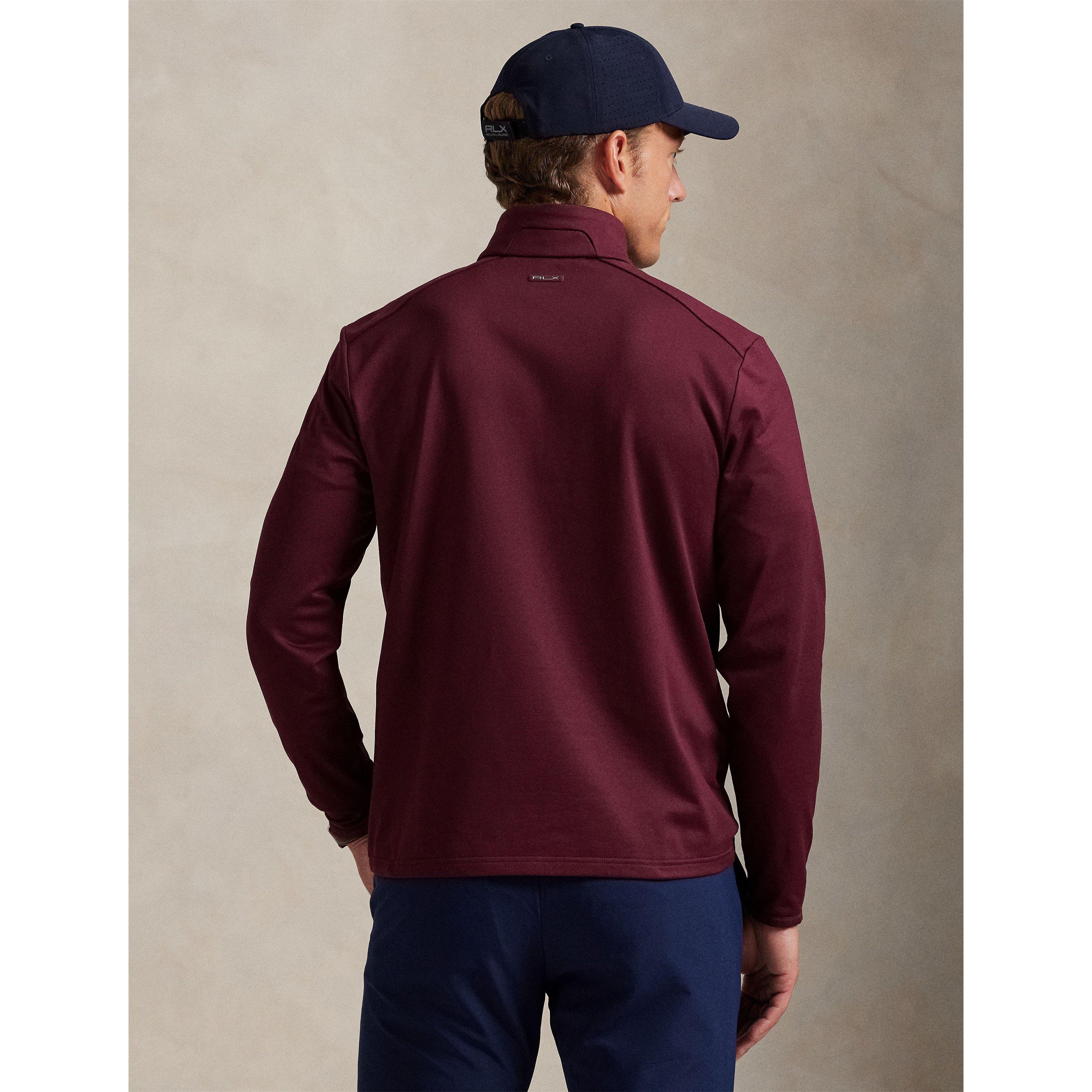 RLX Cotton Long Sleeve Half Zip Performance Golf Jacket
