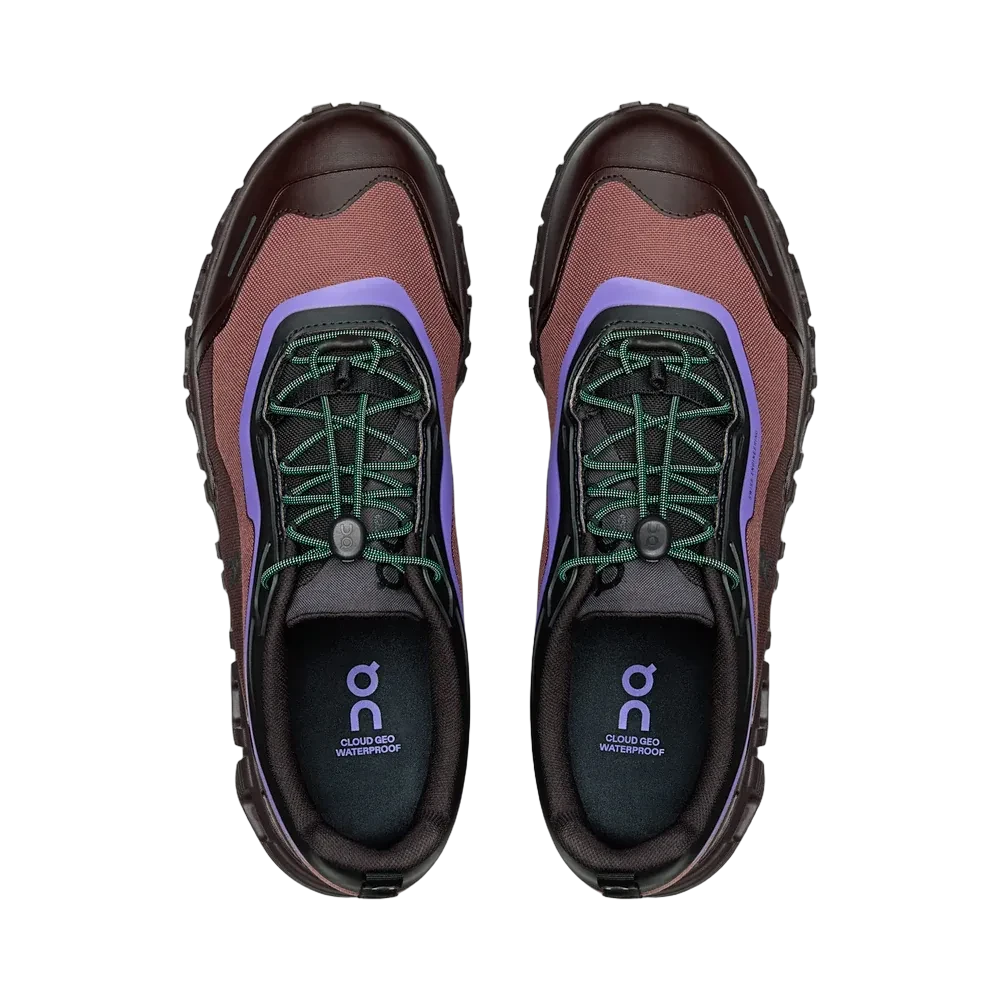 On Running - Cloud 6 Geo Waterproof Black Tyrian