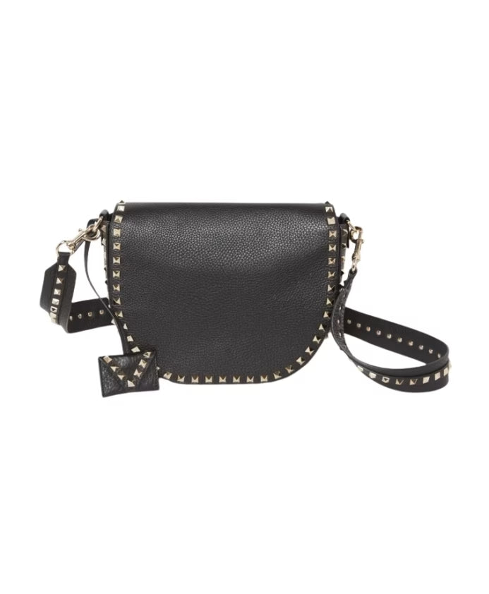 Black Leather Handbag PW2B0A87VSL Style