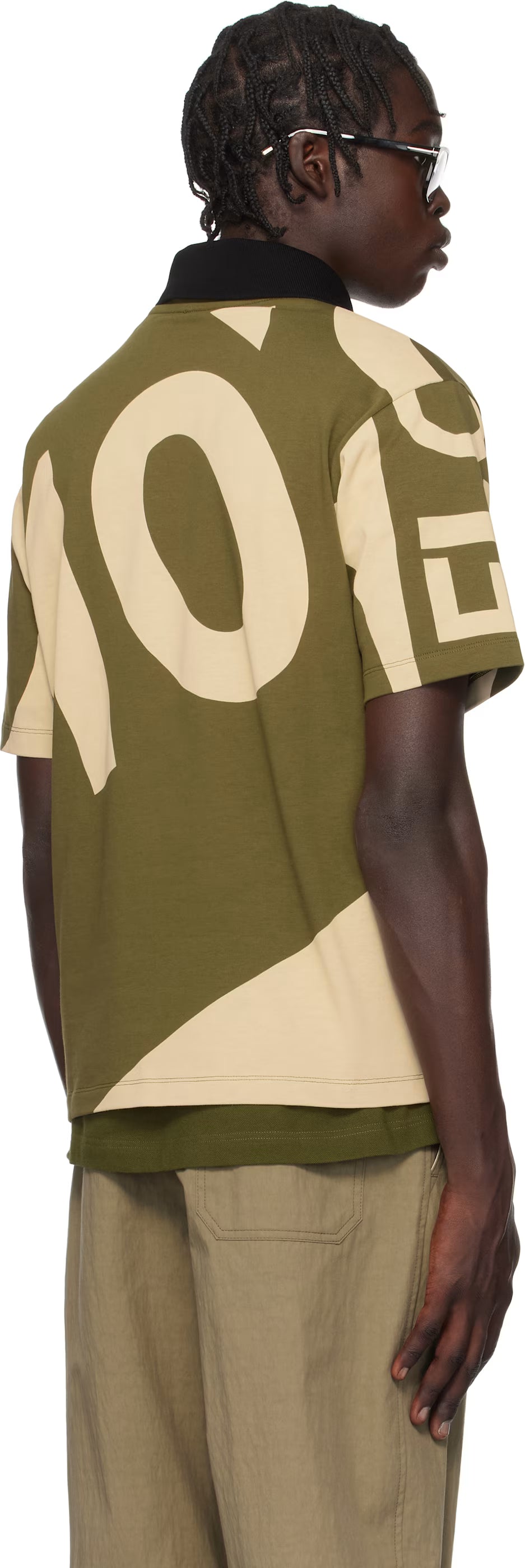 Ferragamo Khaki & Beige Graphic Print T-shirt