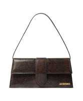 Brown Snakeskin Effect Shoulder Bag