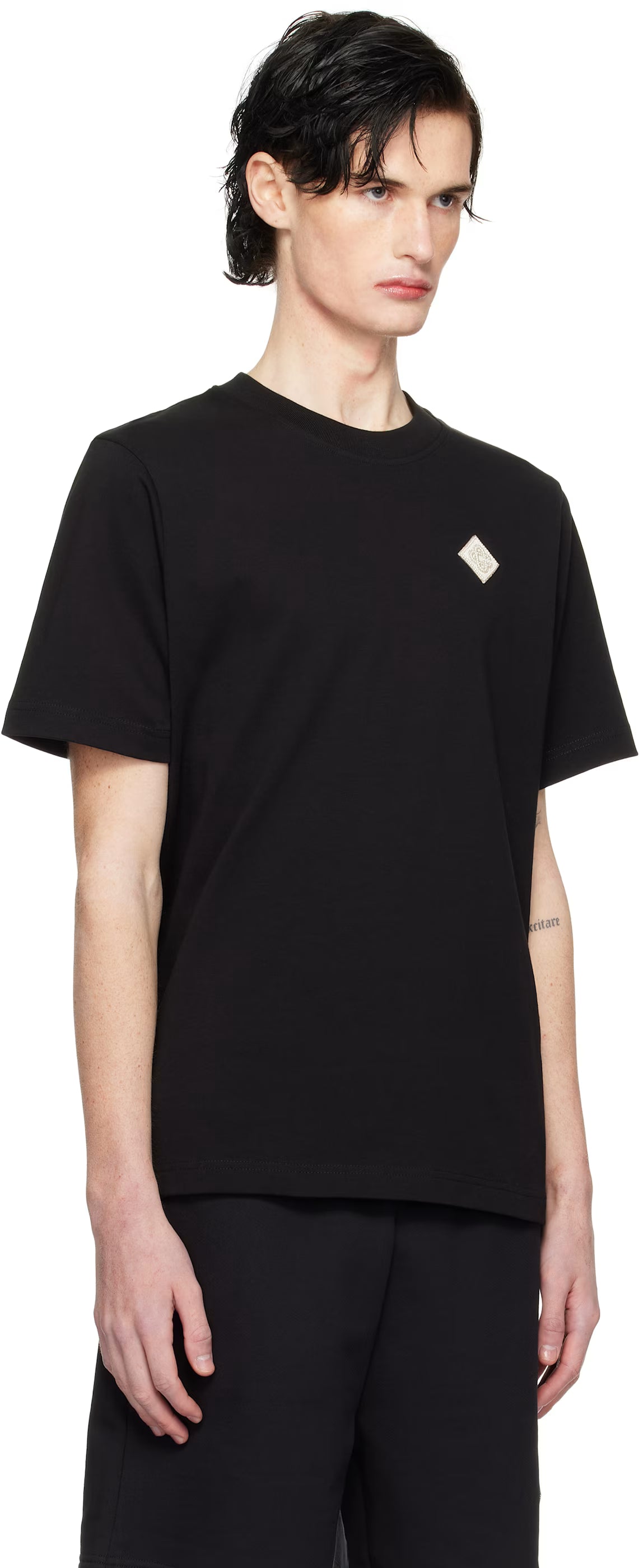 Black Pearl Diamond Patch T-shirt