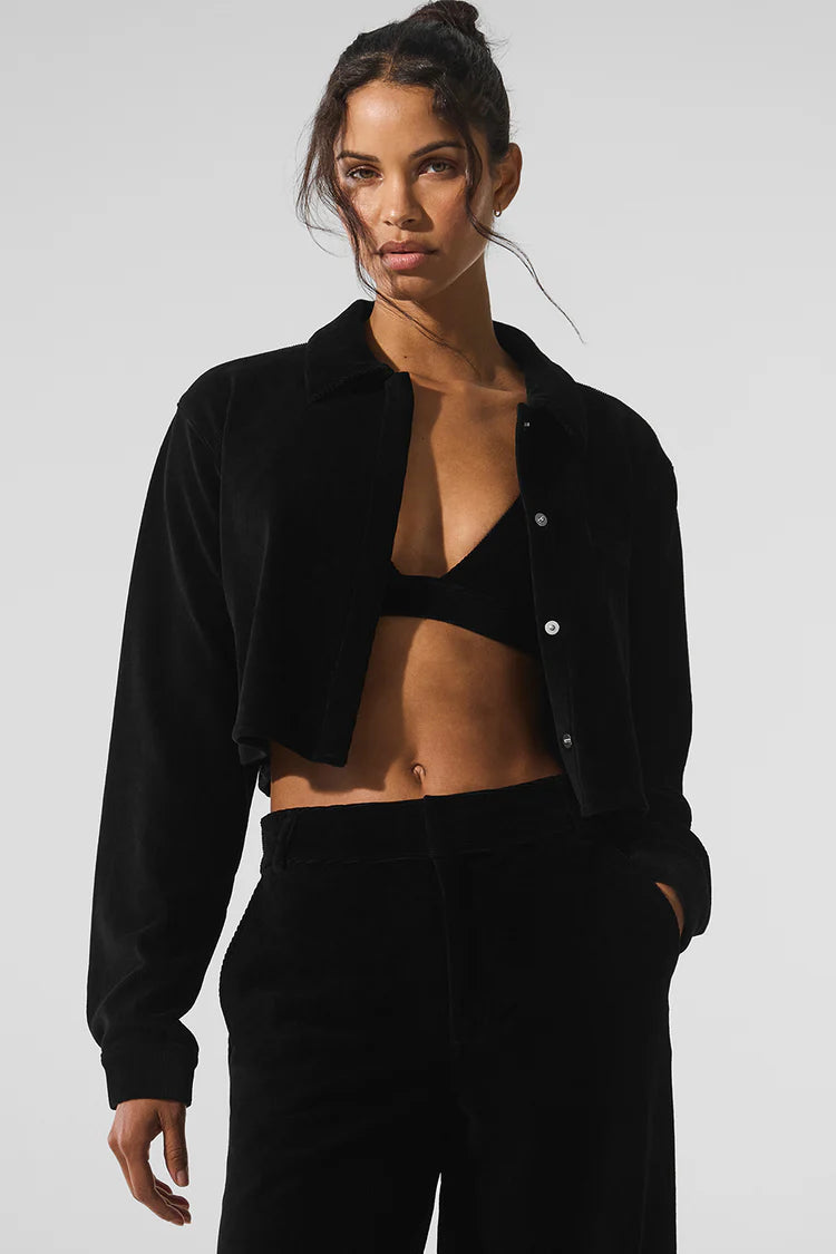 Micro Corduroy Cropped Dreamer Button Down