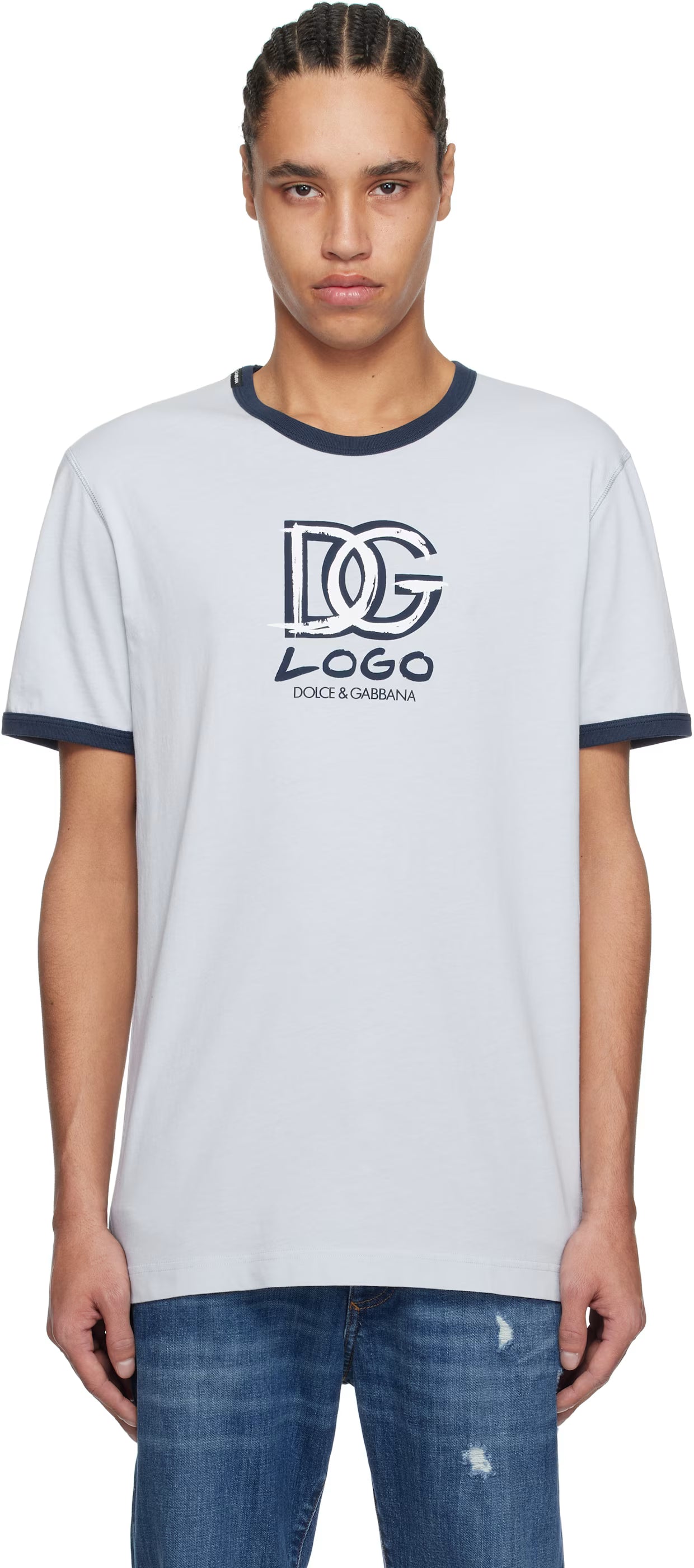 Dolce&Gabbana Blue DG Logo T-shirt