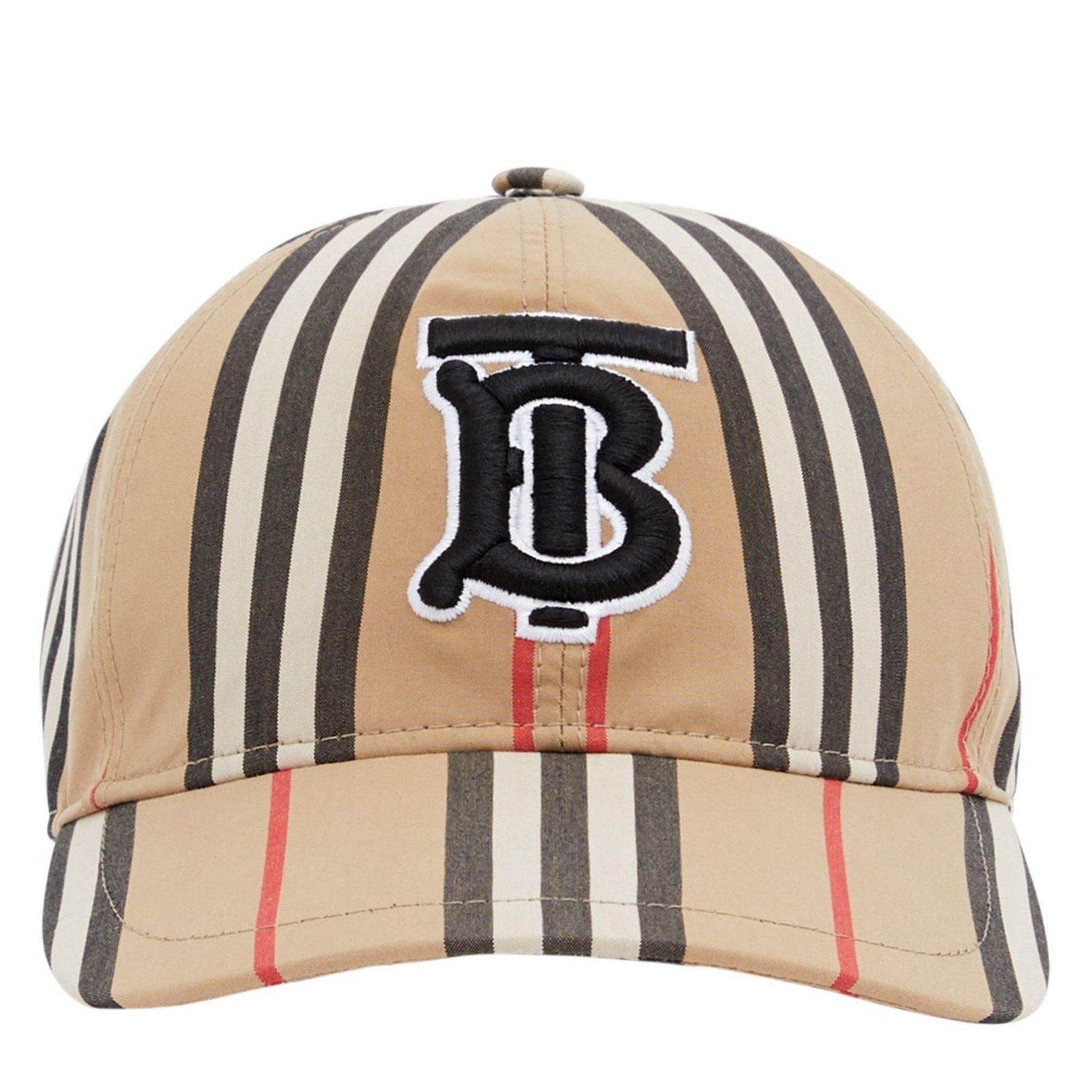 Men's Striped Cotton Icon Cap