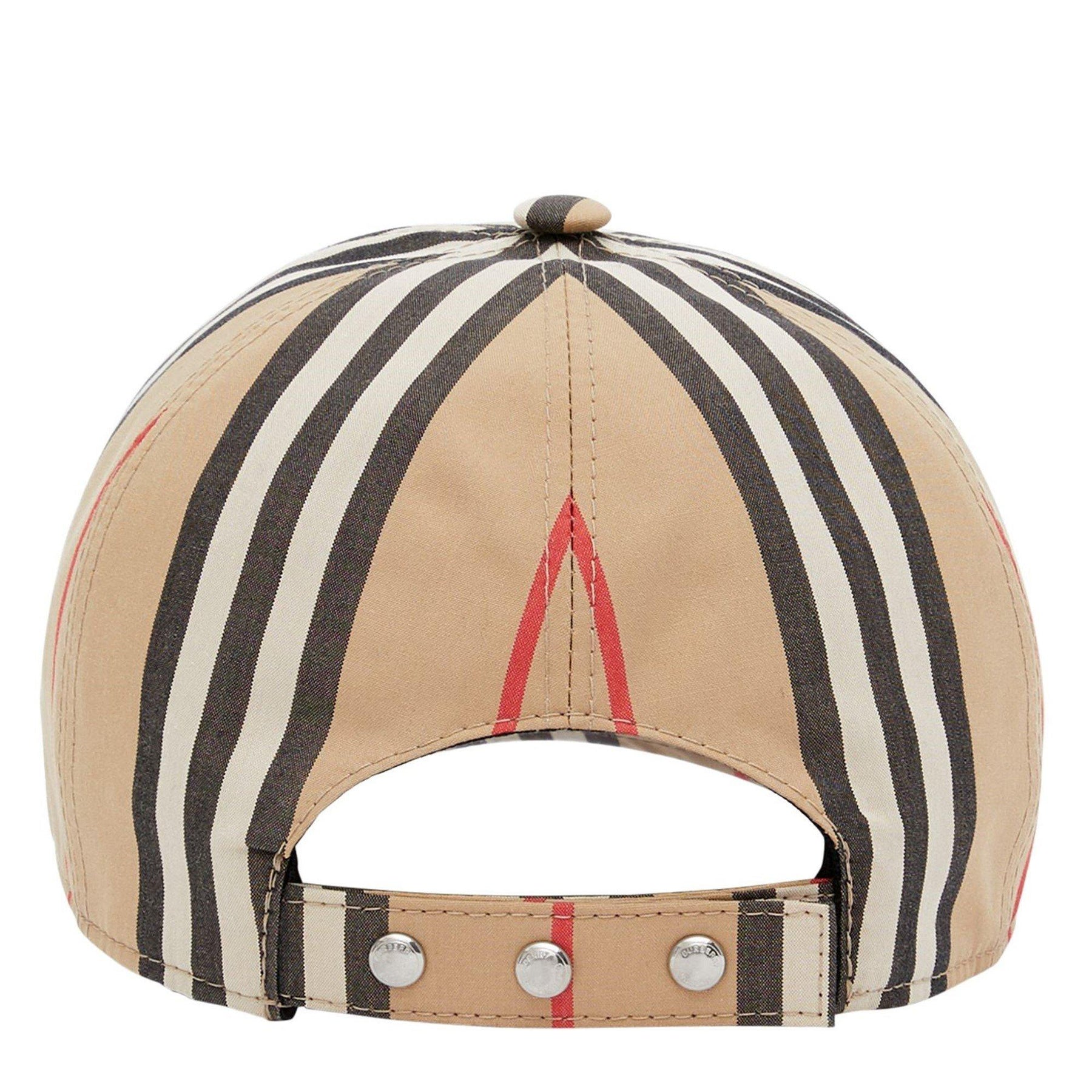 Men's Striped Cotton Icon Cap
