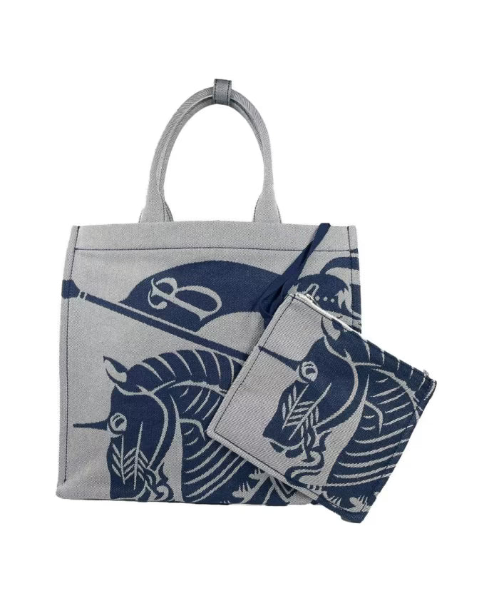 Knight Logo Canvas Tote Bag with Coin Pouch