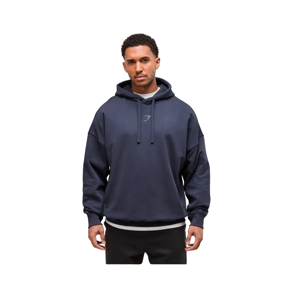 Gymshark Power Hoodie Oversized Fit Heavy Blue