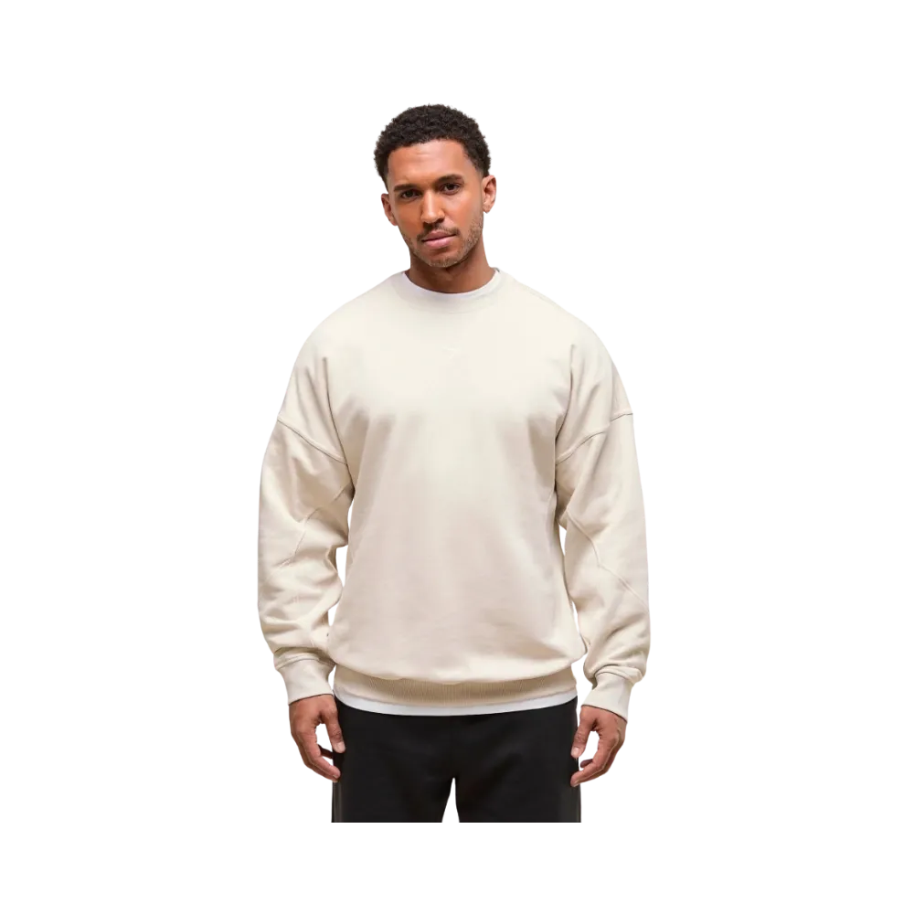 Gymshark Power Crew Oversized Fit Oat White