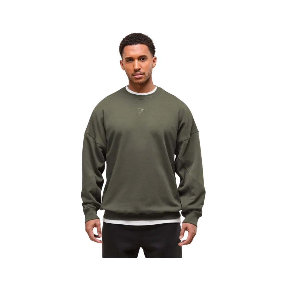 Gymshark Power Crew Oversized Fit Strength Green