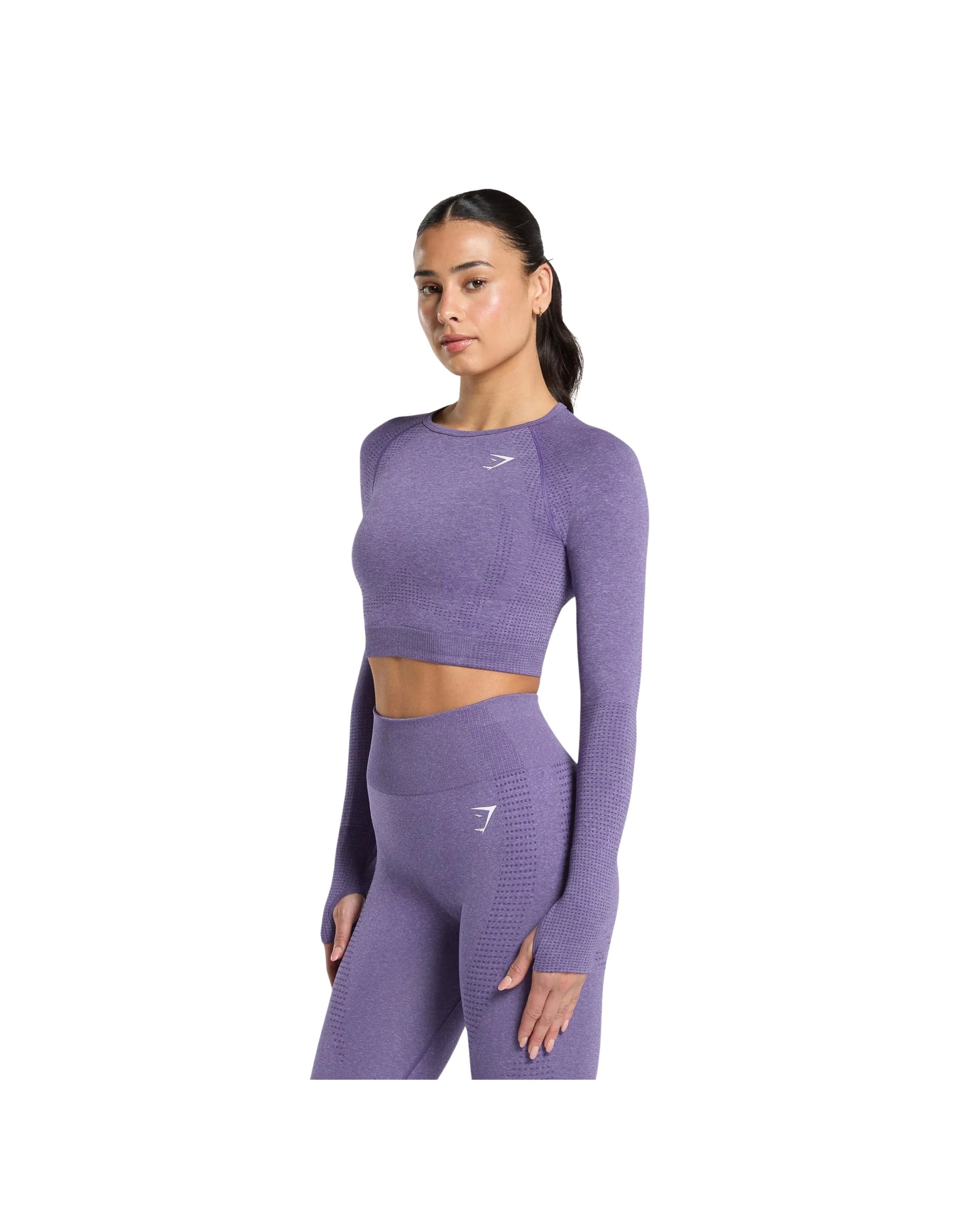 Gymshark Vital Crop Top Functional Purple Marl