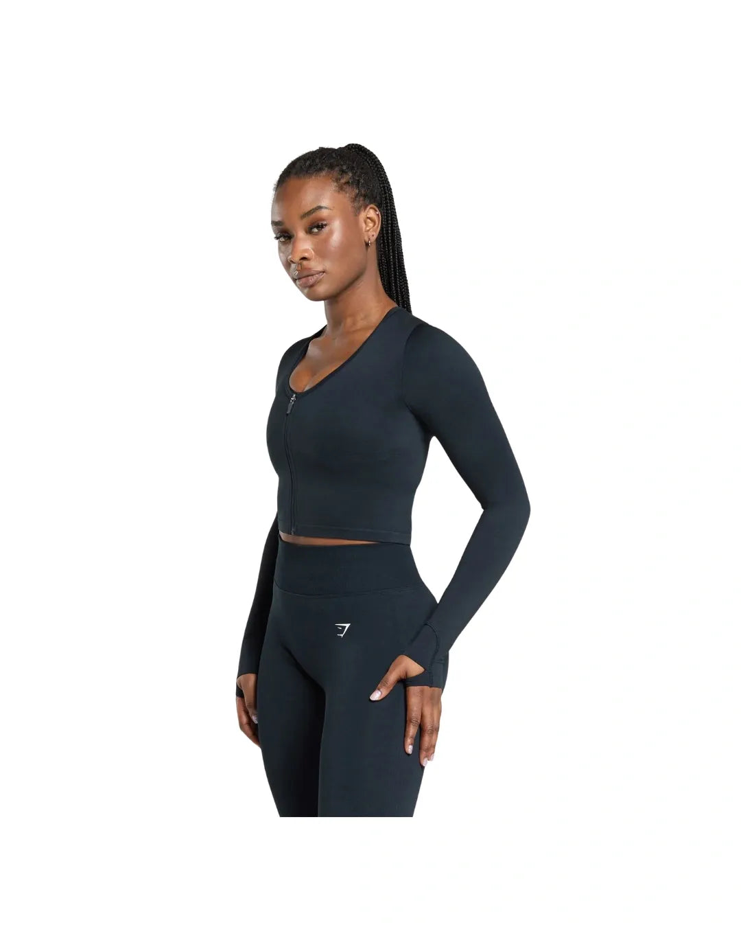 Gymshark Lift Seamless Zip Up Jacket Midnight Blue