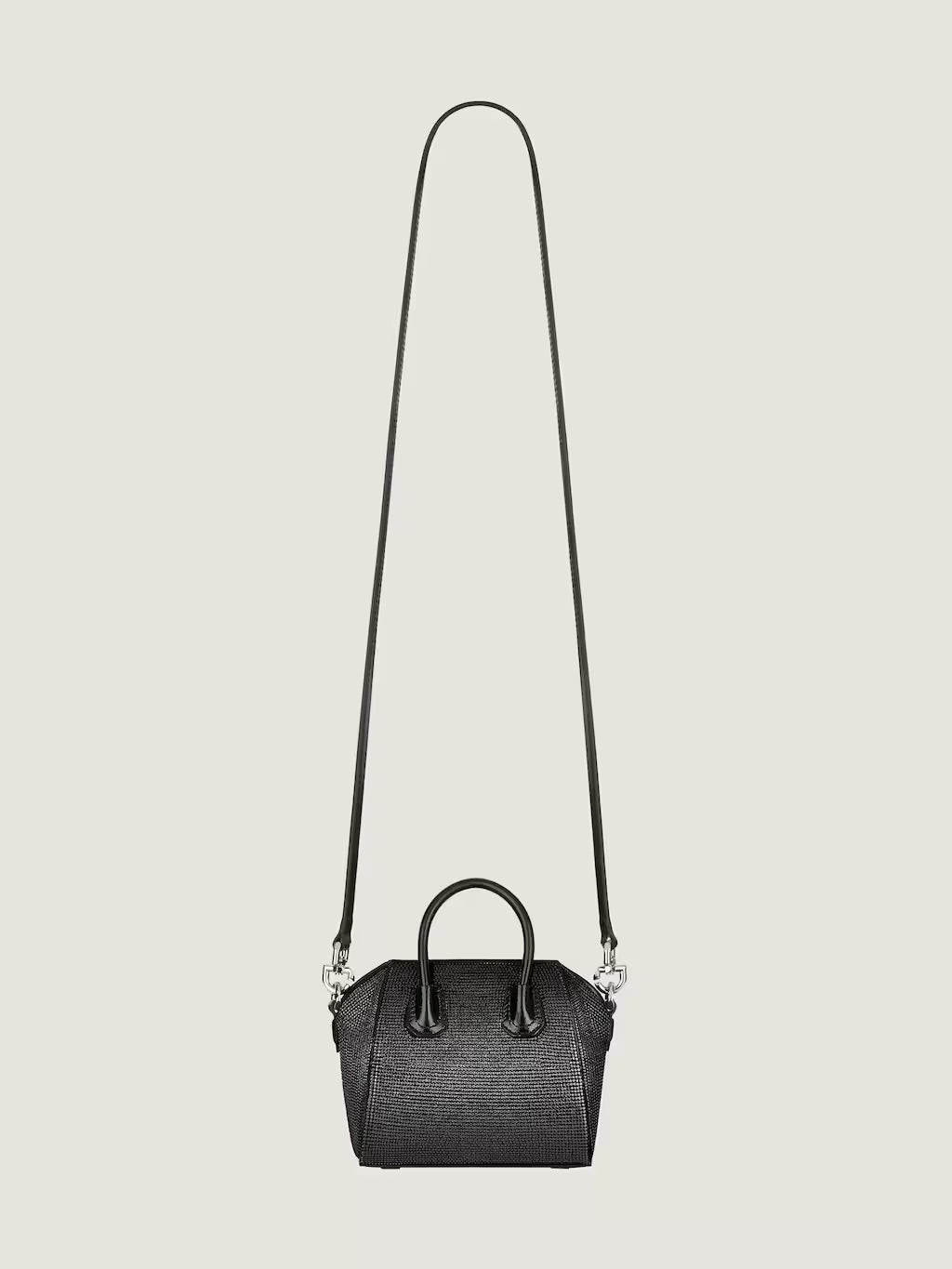 Micro Antigona bag in satin with strass