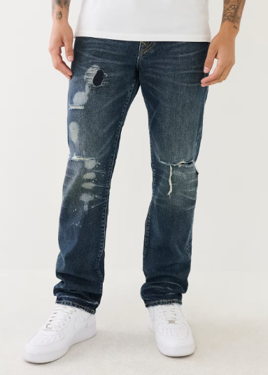 RICKY DISTRESSED FLAP STRAIGHT JEAN