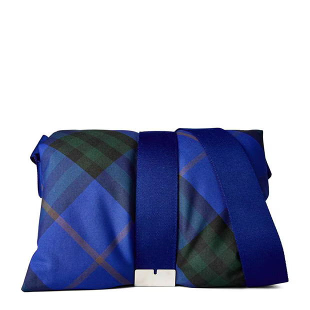 BURBERRY Check Pillow Crossbody Bag