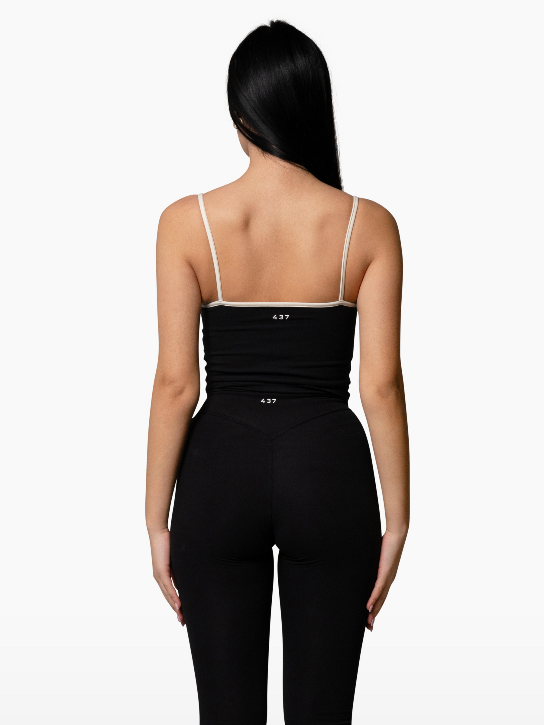 The Ballet Tank / Black-Crème