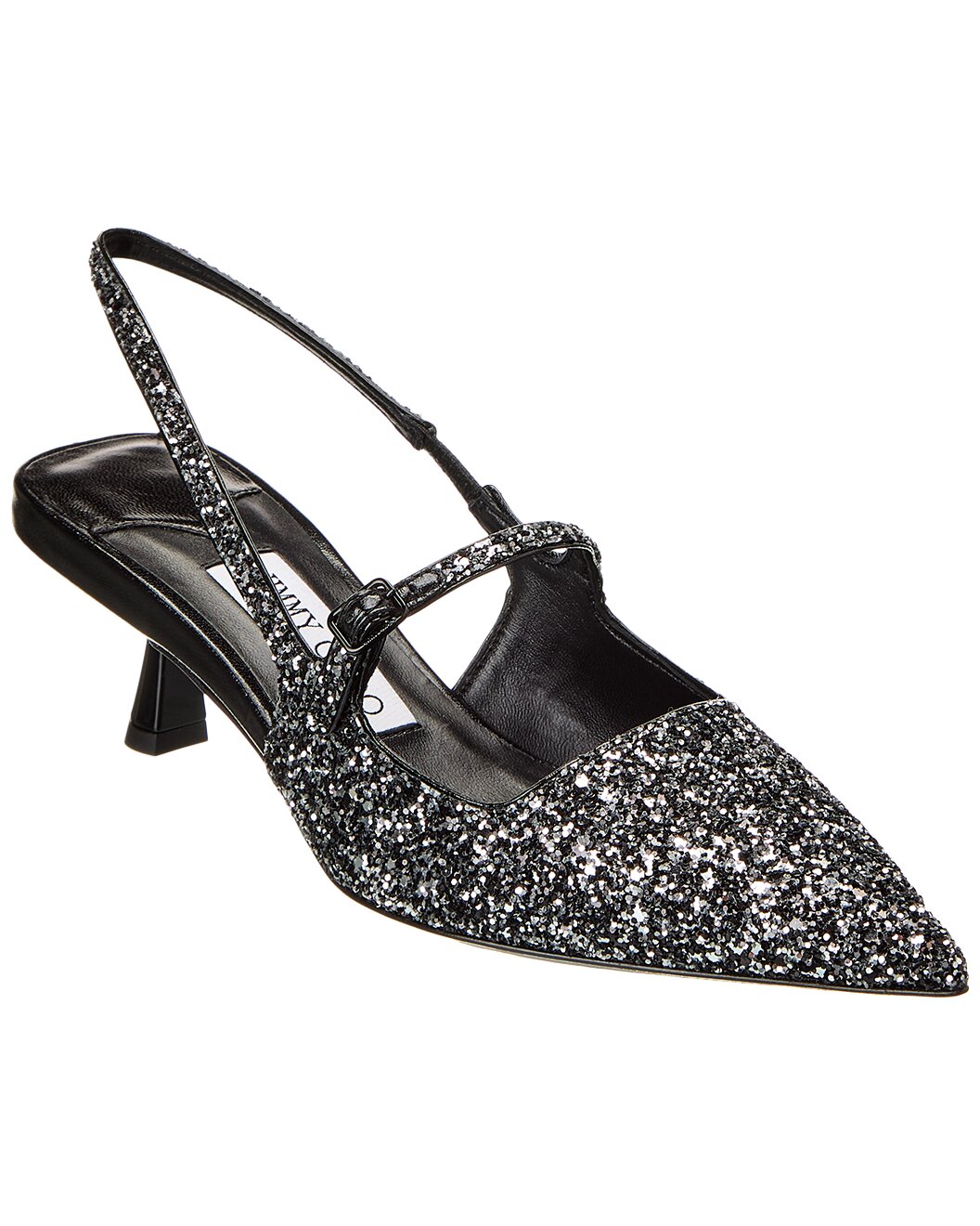 Jimmy Choo Didi 45 Glitter Slingback Pump