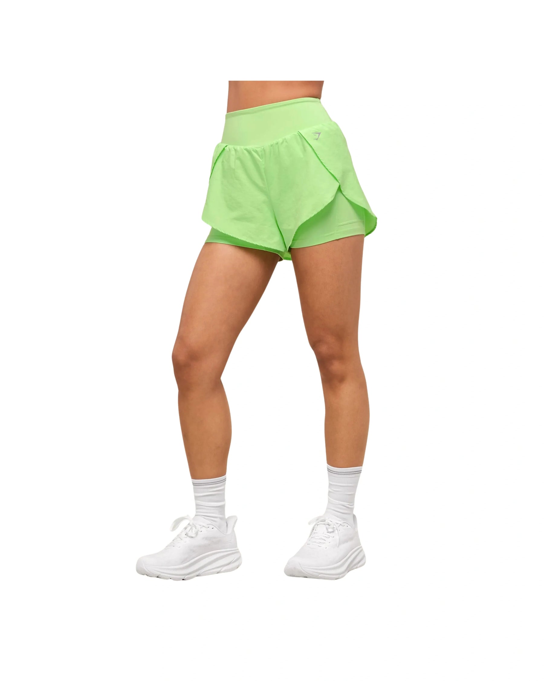 Gymshark Running 2-in-1 Shorts Energy Gelato Green