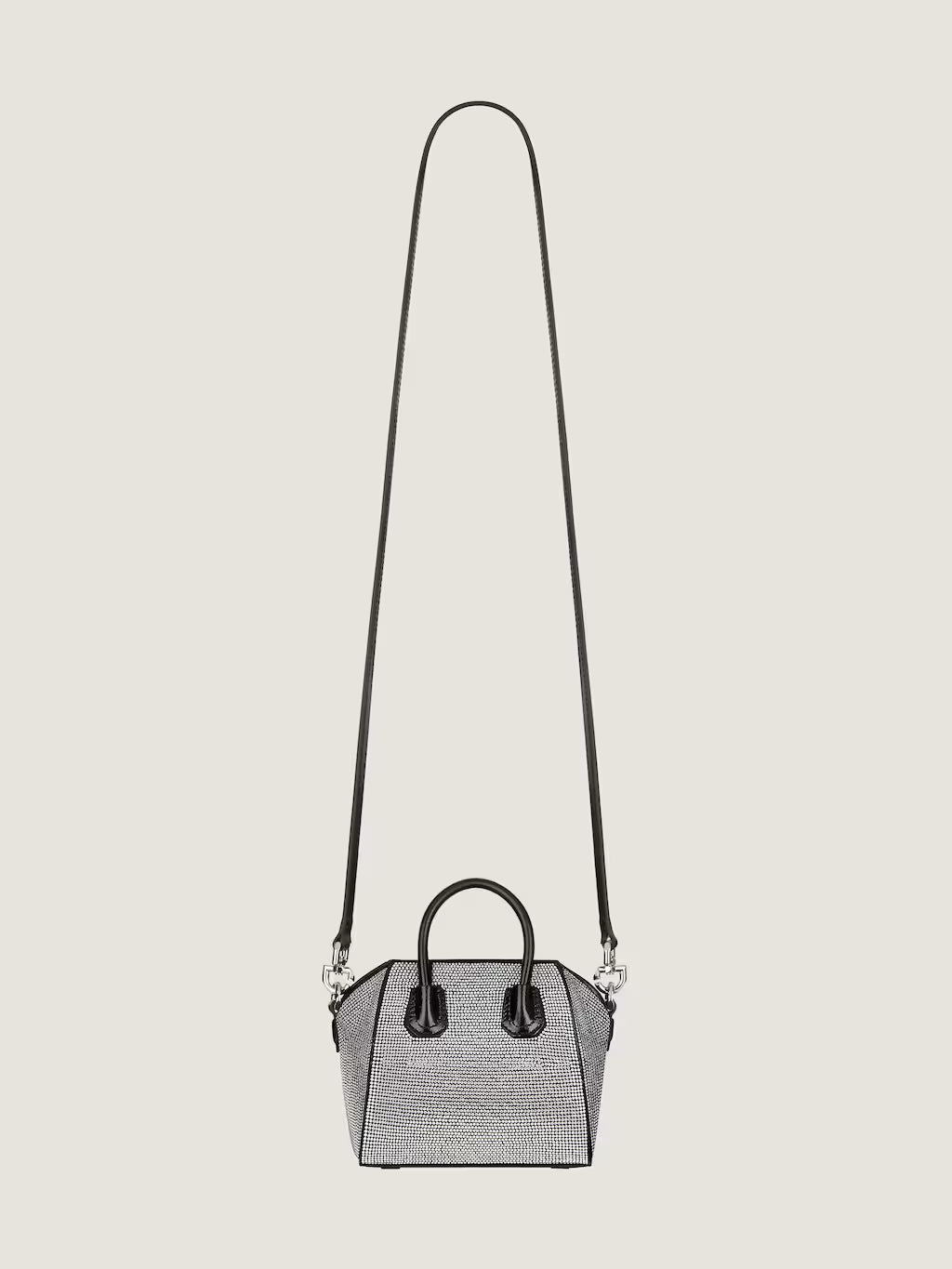 Micro Antigona bag in satin with strass