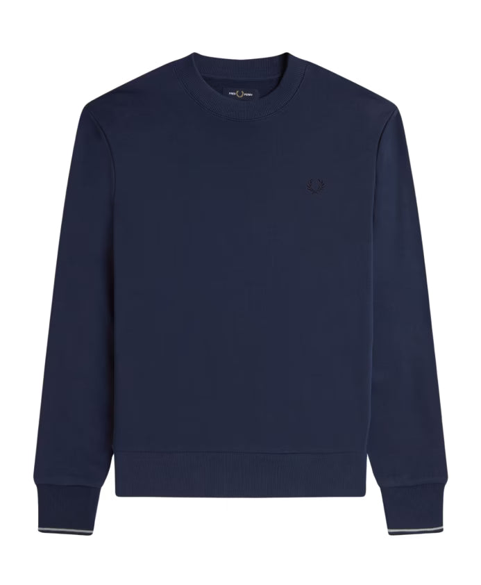 Fred Perry Classic Round Neck Cotton Sweatshirt