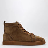 Christian Louboutin Brown Suede Louis High Top Sneakers