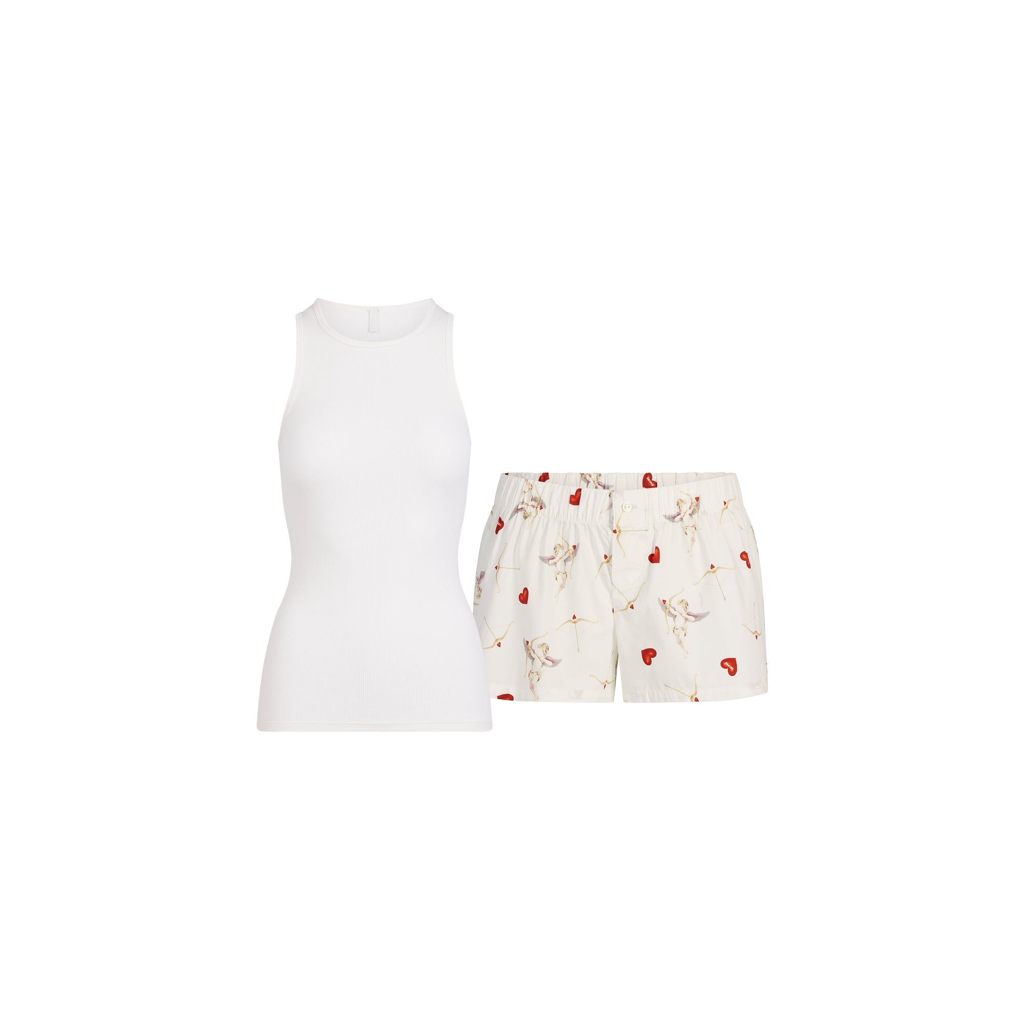 Cotton Poplin Boxer Sleep Set