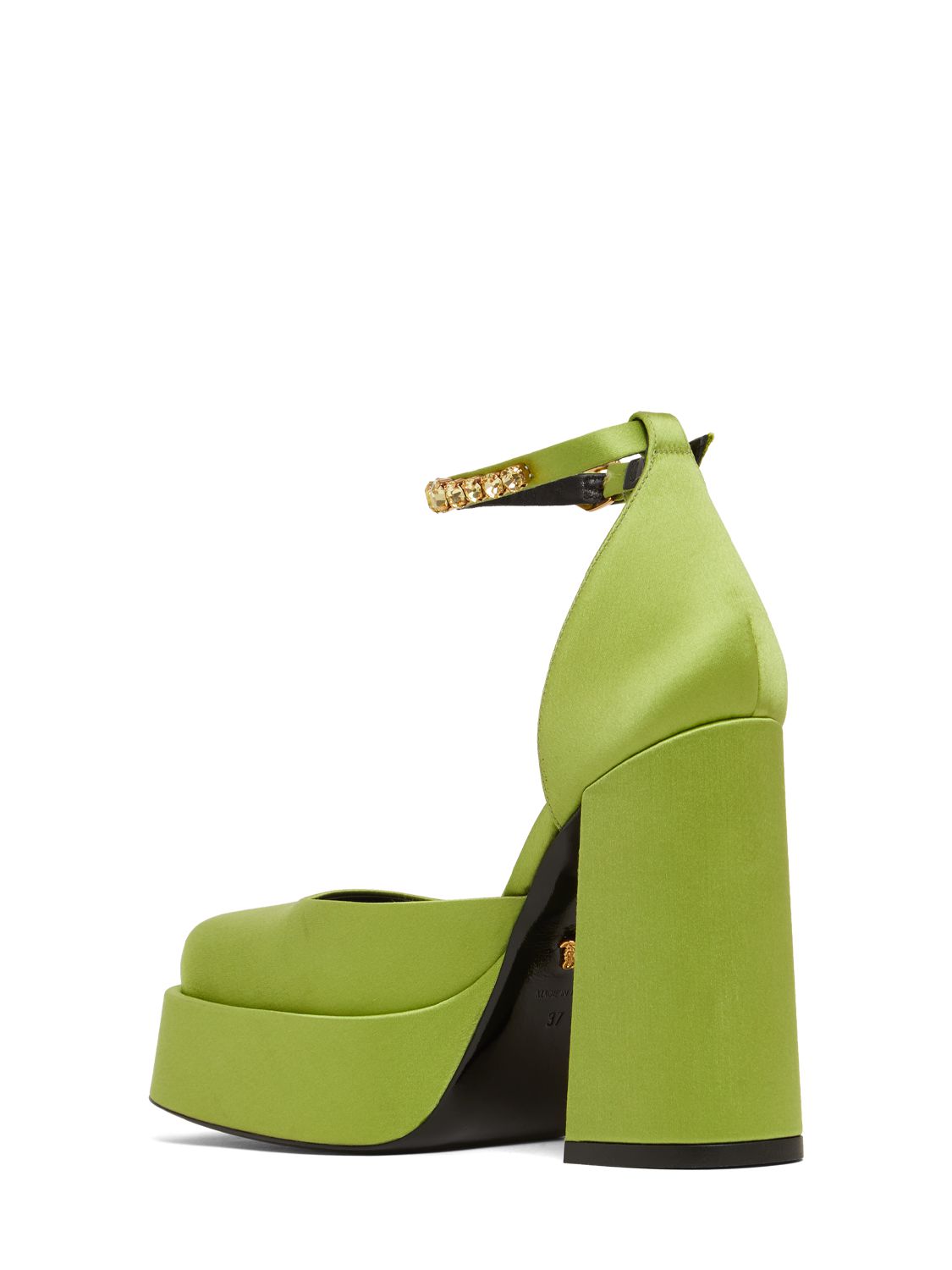 Versace Versace 110mm Platform satin & viscose pumps - Size: UK 2 Heels | Shop From The Mirage