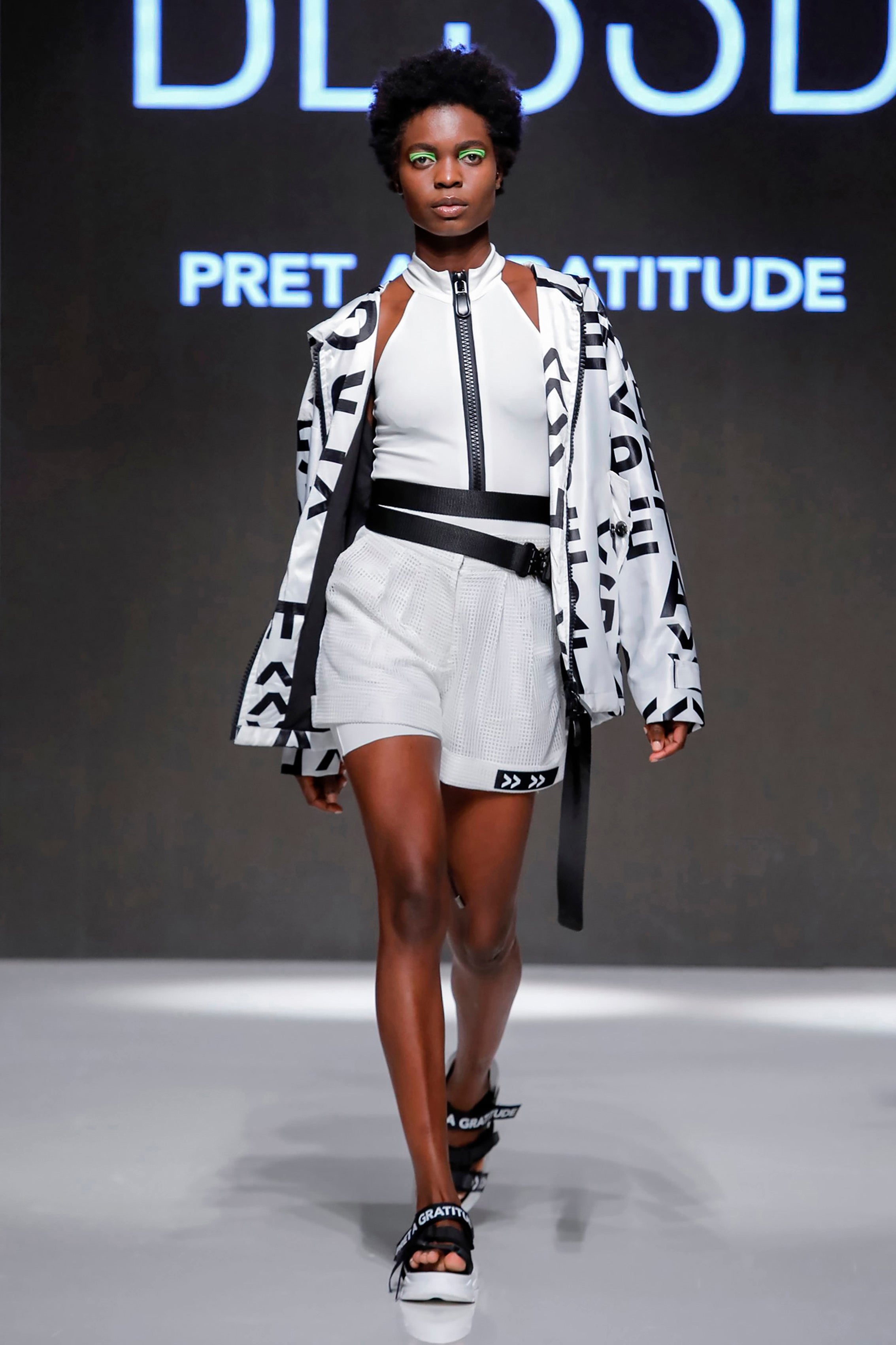 HIGH WAISTED MESH SHORTS