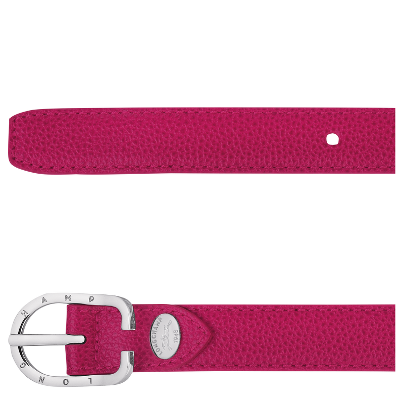 Le Foulonné Ladies' belt Beetroot - Leather