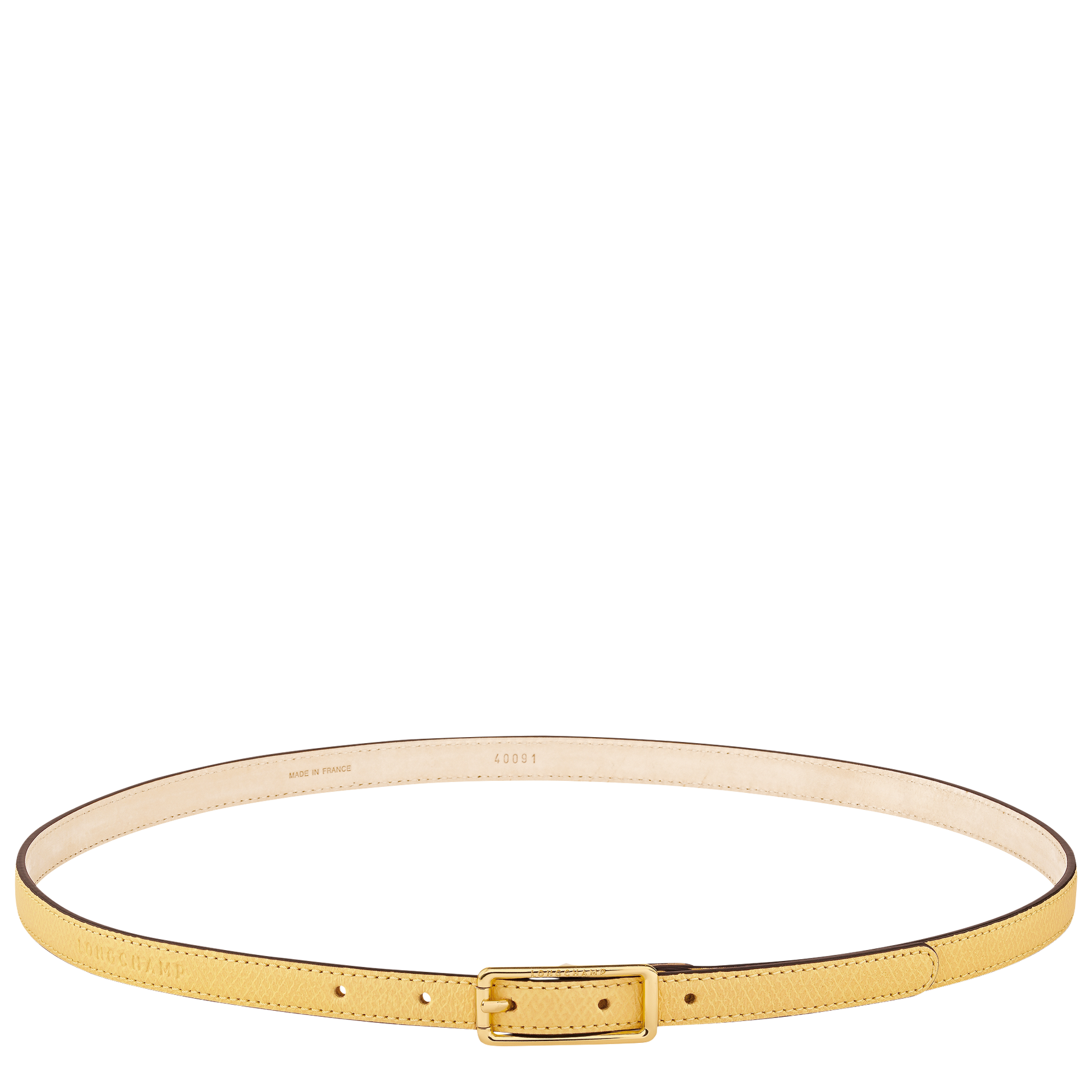 Épure Ladies' belt Yellow Chick - Leather