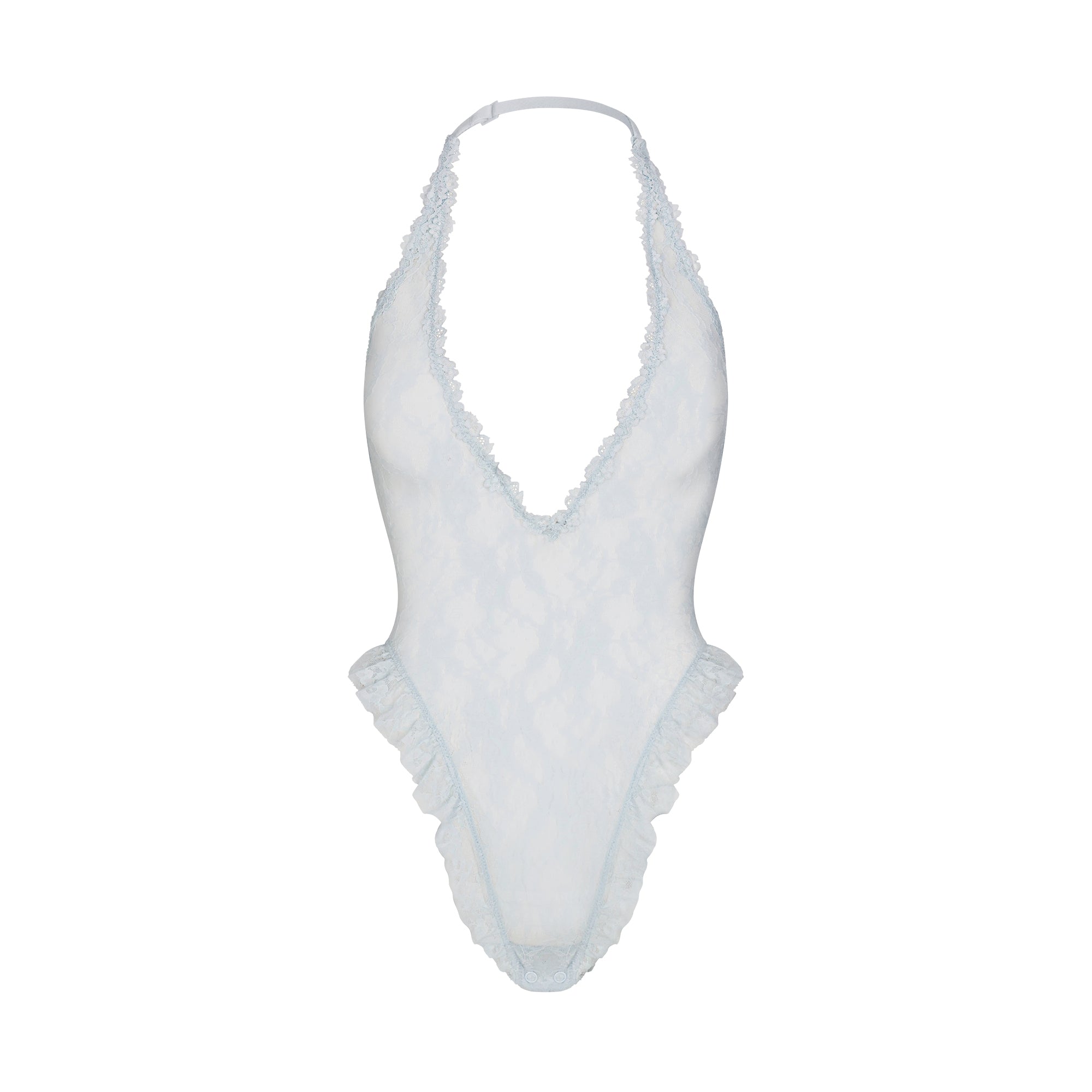 Stretch Lace Deep Plunge Teddy