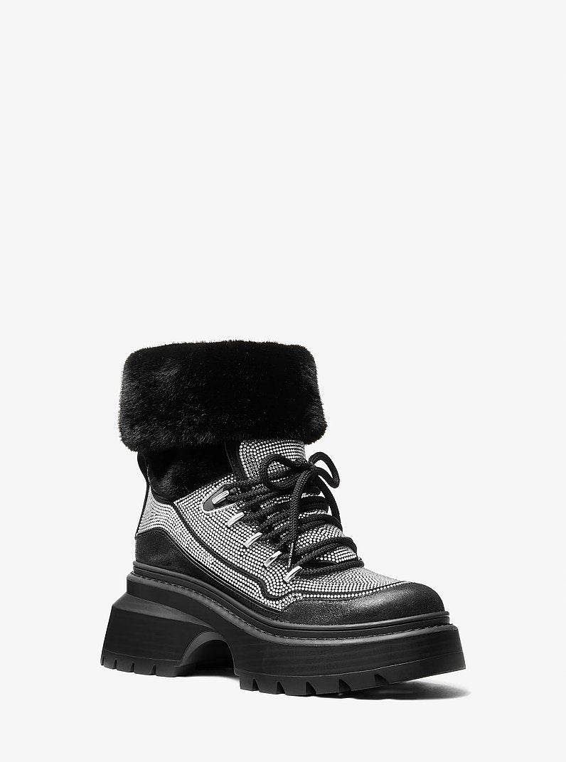 Shiloh Embellished Mixed-Media Boot