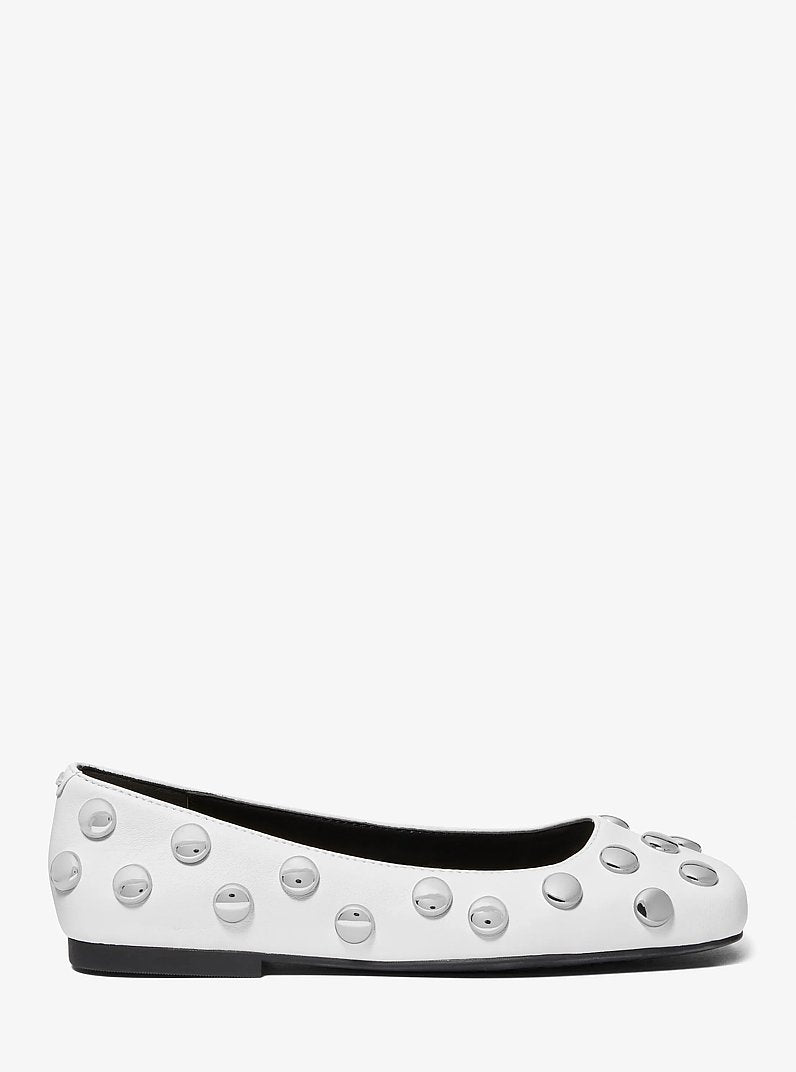 Matilda Studded Leather Ballet Flat