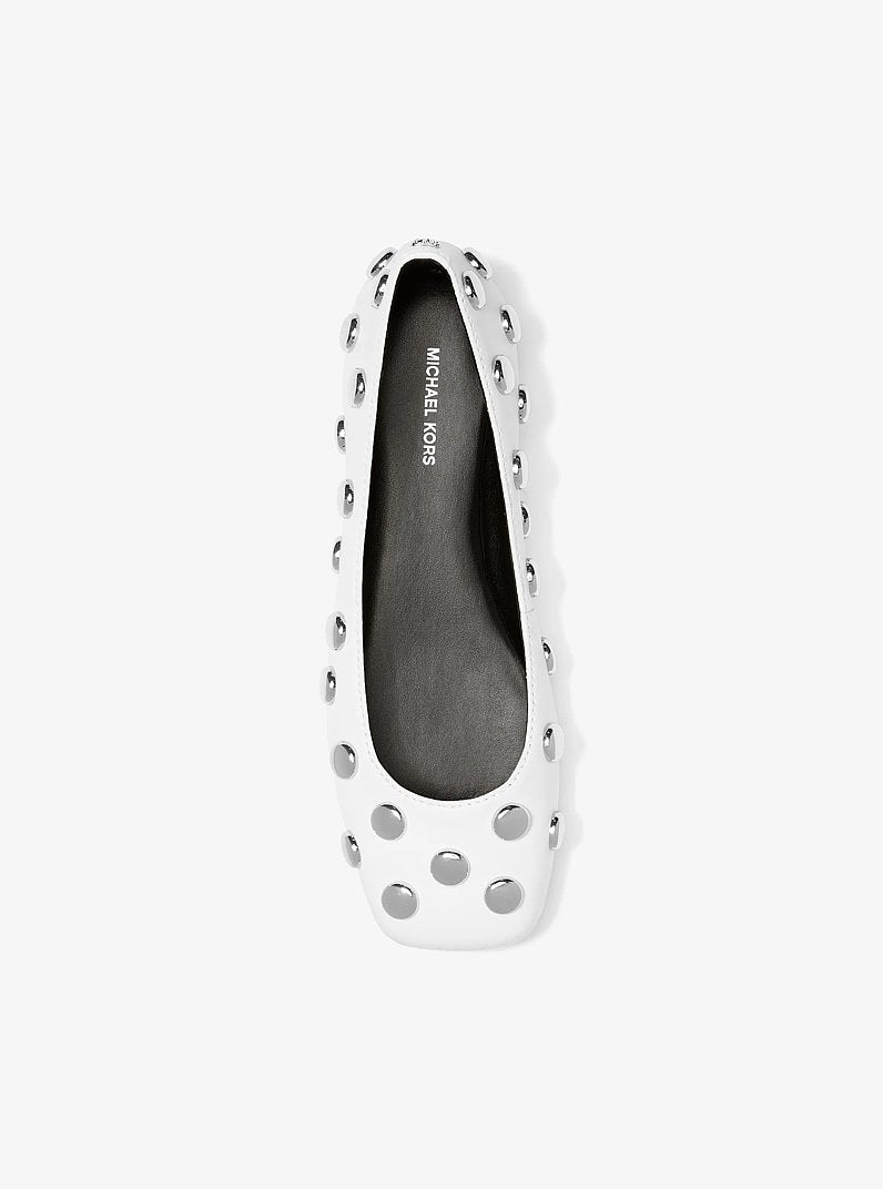 Matilda Studded Leather Ballet Flat