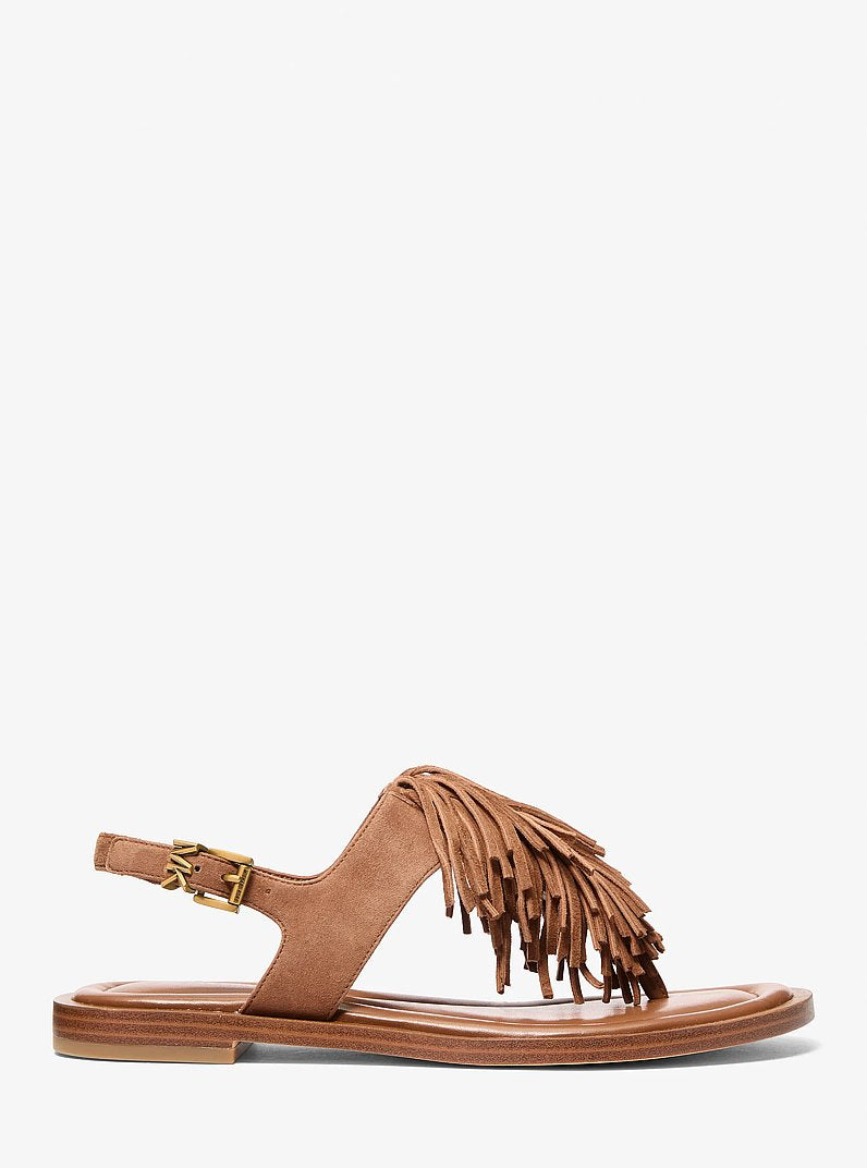 Indra Fringed Suede Sandal