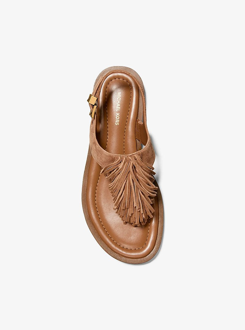 Indra Fringed Suede Sandal